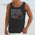 Social Battery 1 Percent Introvert Mood Minimalist Unisex Tank Top Social Battery 1 Percent Introvert Mood Minimalist Unisex Tank Top