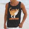 SOCIALLY AWKWARD FUNNY CAT ANTISOCIAL INTROVERT WEIRD Unisex Tank Top