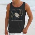 Sorry I Can’t Go I’m An Indoor Cat Introvert Meme Unisex Tank Top