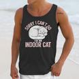 Sorry I Can't Go I'm An Indoor Cat Lazy Humor Introvert Cat Unisex Tank Top