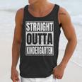 Straight Outta Kindergarten Graduation 2025 Kinder Unisex Tank Top