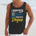 i Survived My Fiance's Masters Degree Graduation Gifts Unisex Tank Top