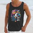 Unicorn Reading Book Reader Introvert Book Lover Humor Unisex Tank Top