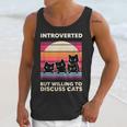 Unique Art For Introverted Cat Fans -Adults Cat Humorous Introvert Small Unisex Tank Top