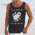 Vibes Are Off Cat Skateboard Introvert Sarcastic Humor Unisex Tank Top