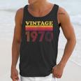 Vintage 1970 Retro Style 70's Born Nostalgia Vibes Birthday Unisex Tank Top