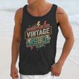 Vintage 1980 Retro Badge Decade Nostalgia Graphic Emblem Unisex Tank Top