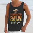 Vintage I Graduated Can I Go Back To Bed Now Graduation Unisex Tank Top