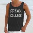 Vintage Sarcastic FREAK COLLEGE Introvert Anti Social Unisex Tank Top