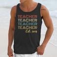 Vintage Teacher Established 2018 Graduation Men Unisex Tank Top