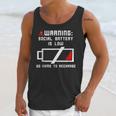 Warning Social Battery Is Low Introvert Shirt Unisex Tank Top Warning Social Battery Is Low Introvert Shirt Unisex Tank Top