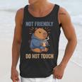 Women's Grouchy Capybara Not Friendly Do Not Touch Introvert Unisex Tank Top