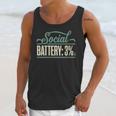 Women's Social Battery 3 Introvert Sarcasm Unisex Tank Top Women's Social Battery 3 Introvert Sarcasm Unisex Tank Top