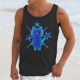 Yk2 Grunge Earthy Blue Cat With Stars Tomboy 90s Nostalgia Unisex Tank Top