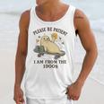 90s Manatee Humor Please Patient I'm From The 1900s Unisex Tank Top