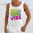90's Vibe Retro Style Cassette Tape Nostalgia 1990s Party Premium Tri-Blend Unisex Tank Top