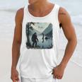 Bigfoot Sasquatch & Loch Ness Monster Introvert Bruh Unisex Tank Top