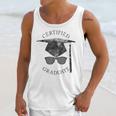 Certified Graduate Vintage Mortarboard Graduation Unisex Tank Top