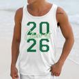 Class Of 2026 Graduation Varsity Green And On The Back Unisex Tank Top