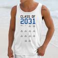 Class Of 2031 Graduation T-Shirt With Space For Handprints Unisex Tank Top
