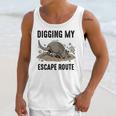 Digging My Escape Route Armadillo Introvert Humor Unisex Tank Top Digging My Escape Route Armadillo Introvert Humor Unisex Tank Top