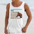 Equinetrovert Definition Equine Horse Riding Introvert Unisex Tank Top