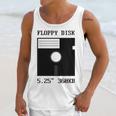 Floppy Disk Computer Nostalgia Fun PC Enthusiast History Unisex Tank Top