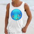 Frutiger Aero Aesthetic Tech Orb Fishes Raglan Baseball Tee Unisex Tank Top