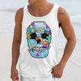 Frutiger Aero Aesthetic Tech Skull Computer Fishes Unisex Tank Top