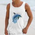 Frutiger Aero Splashy Dolphin Y2k Aesthetic Graphic Premium Unisex Tank Top