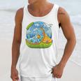 Frutiger Aero Y2K Fashion Trends Statement Piece Tech Orange Premium Unisex Tank Top