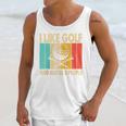 I Like Golf And Maybe 3 People Introvert Raglan Baseball Tee Unisex Tank Top
