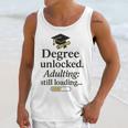 Graduation 2025 Degree Unlocked Adulting Still Loading Unisex Tank Top