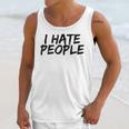 I Hate People Graffiti Introverts Meme Loner Unisex Tank Top