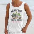 Holiday Scene Nostalgia North Pole Tree Farm Merry Christmas Unisex Tank Top Holiday Scene Nostalgia North Pole Tree Farm Merry Christmas Unisex Tank Top