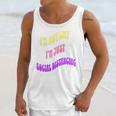 I'm Just Social Distancing Introvert Funny Unisex Tank Top