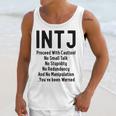 INTJ Rules Architect Personality Type Introvert Unisex Tank Top