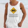 INTJ Warnings Architect Personality Type Introvert Unisex Tank Top