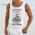 Introvert Read Spicy Books Lover Bookworm Skeleton Reading Unisex Tank Top Introvert Read Spicy Books Lover Bookworm Skeleton Reading Unisex Tank Top