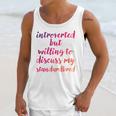 Introverted Willing To Discuss Standardbred Introvert Unisex Tank Top Introverted Willing To Discuss Standardbred Introvert Unisex Tank Top