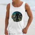 Just Me And My Yeti Retro Sunset Mountain Hiking Introvert Unisex Tank Top