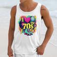 I Love The 70s Retro Cassette Roller Vinyl Nostalgia Vibes Premium Tri-Blend Unisex Tank Top I Love The 70s Retro Cassette Roller Vinyl Nostalgia Vibes Premium Tri-Blend Unisex Tank Top