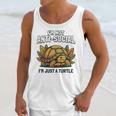 Not Anti Social Im Just A Turtle Sarcastic Introvert Humor Premium Tri-Blend Unisex Tank Top