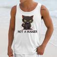 Not A Hugger Tee Angry Cat Sarcastic Cute Introvert Unisex Tank Top