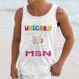 Nurse MSN Graduation Unicorn T-Shirt Nursing School Unisex Tank Top