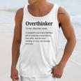Overthinker Definition Anxiety Introvert Personality Premium Tri-Blend Unisex Tank Top