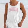 Preppy Varsity Pink Senior Graduation Unisex Tank Top