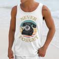 Retro Phone Never Forget Nostalgia Vintage Raglan Baseball Tee Unisex Tank Top