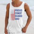 Retro Proud Coast Guard Dad Graduation Dad Usa Flag Outfit Unisex Tank Top