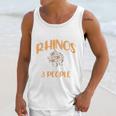 I Like Rhinos And Maybe 3 People Introvert Animal Unisex Tank Top I Like Rhinos And Maybe 3 People Introvert Animal Unisex Tank Top